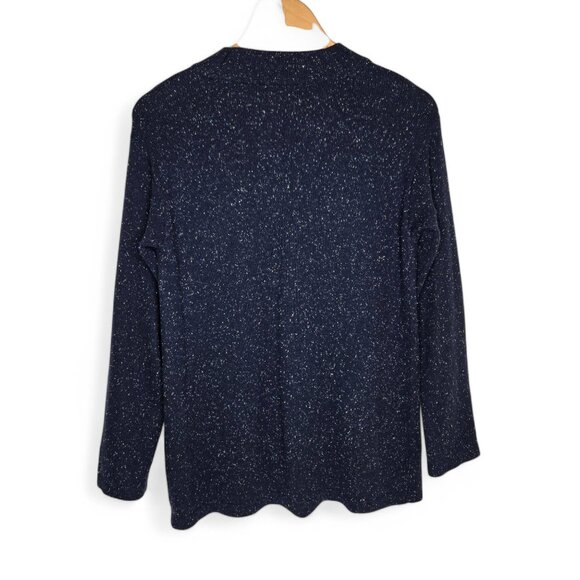 J. Jill Angora Rabbit Blend Cardigan Sweater Women's Speckled Knit Grandma XS - Picture 2 of 6